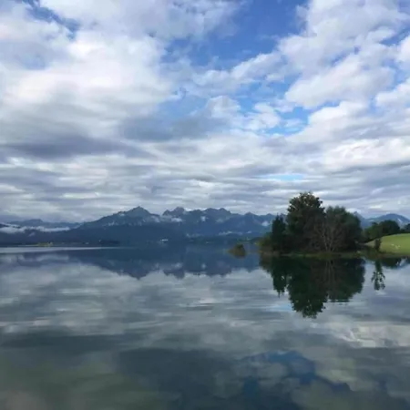 In The Allgaeu With View Of The Bavarian Alps Bernbeuren